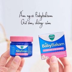 Dầu Vicks Baby Balsam - Dầu Bôi Giữ Ấm Ngực Cho Trẻ Em Từ 3 Tháng Đến 5 Tuổi, Chống Ho Ngạt Mũi, Giúp Ngủ Ngon