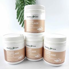 Viên uống Sụn Vi Cá Healthy Care Shark Cartilage 750mg - Hỗ trợ sức khỏe khớp và tăng cường độ dẻo dai, 200 viên tiện dụng