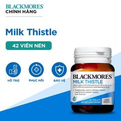 Viên uống Blackmores Milk Thistle 42 viên - Hỗ trợ sức khỏe gan, tăng cường chức năng gan, bảo vệ tế bào gan tự nhiên