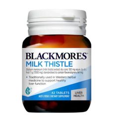 Viên uống Blackmores Milk Thistle 42 viên - Hỗ trợ sức khỏe gan, tăng cường chức năng gan, bảo vệ tế bào gan tự nhiên