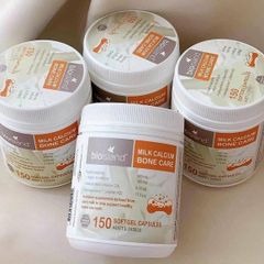 Bio Island Milk Calcium Bone Care 150 Viên Chính Hãng Úc | Canxi Sữa Tự Nhiên | Hỗ Trợ Duy Trì Xương & Răng Chắc Khỏe