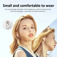 Tai nghe Bluetooth 5.3 siêu nhỏ không dây cảm ứng LED - Giảm tiếng ồn, chất lượng âm thanh HiFi, phù hợp khi ngủ và sử dụng hàng ngày