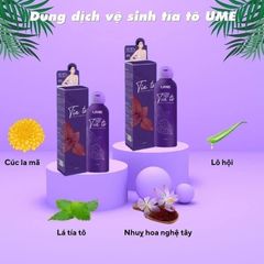 Dung Dịch Vệ Sinh Phụ Nữ Tía Tô UME Ngọc Trinh 150ml - Kháng Khuẩn, Khử Mùi, Dưỡng Ẩm, Làm Hồng Vùng Kín tự nhiên