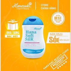Dung Dịch Vệ Sinh Phụ Nữ Hana Soft Silk Hồng Thơm - Kháng Khuẩn, Chiết Xuất Thiên Nhiên, Duy Trì pH An Toàn, Dưỡng Ẩm Vùng Nhạy Cảm