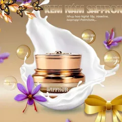 Kem Nám Tàn Nhang Saffron Hải Âu Việt - Dưỡng Trắng Da, Mờ Thâm, Ngừa Nám, 100% Tự Nhiên, Phục Hồi Làn Da Khỏe Đẹp