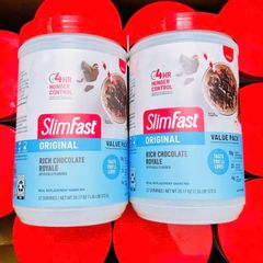 Bột Sữa Giảm Cân SlimFast 572g Vị Socola - Hỗ Trợ Kiểm Soát Cơn Đói và Thay Thế Bữa Ăn, Hàng Nhập Mỹ