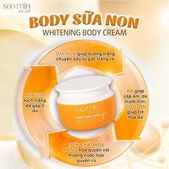 Kem Body Trắng Da SOO MIN Hàn Quốc 250g - Chống Nắng, Phục hồi, Dưỡng Trắng Nhanh, Làn Da Mịn Màng, An Toàn Cho Mọi Loại Da
