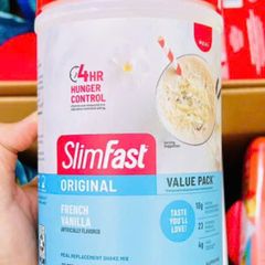 Bột Sữa Hỗ Trợ Giảm Cân Slim Fast 572g Vị Vanilla - Thay Thế Bữa Ăn, Dinh Dưỡng Tự Nhiên, Giảm Cân Hiệu Quả, Mỹ