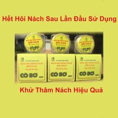 Combo 3 Lọ Kem Loại Bỏ Thâm Nách & Khử Hôi Nách Cô Bơ - Điều Chế Từ Thảo Dược, An Toàn Cho Da, Lọ Nhỏ 8gr