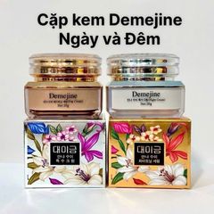 Cặp Kem Ngày và Đêm Demejine Hàn Quốc - Làm Sáng Da, Mờ Nếp Nhăn, Giảm Thâm, Chống Lão Hóa Da Hiệu Quả