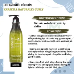 Gel Tạo Sóng Xoăn Karseell 500ml - Giữ Nếp Tóc Bóp Xoăn Tự Nhiên, Dưỡng Ẩm Chống Rối, Phong Cách Hippie 2024