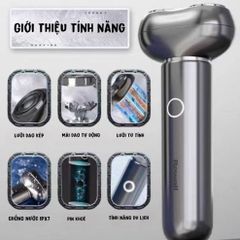 Máy cạo râu điện Rewell T5 - Lưỡi kép từ tính, chống nước IPX7, sạc nhanh Type-C, cạo khô ướt tiện lợi cho quý ông hiện đại