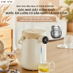 Bình Thủy Điện Bear 3L EWB-5H30C60 - Công Nghệ Khử Clo, An Toàn Cho Gia Đình, Thiết Kế Sang Trọng, Tự Động Ngắt Điện, Dễ Sử Dụng