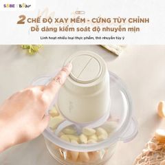 Máy Xay Thịt Bear 1.8L CH-5H03E33 - Đa Năng Xay Thịt, Rau Củ, Cá - Công Suất 300W, Lưỡi Inox An Toàn, Thiết Kế Dễ Vệ Sinh