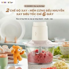 Máy Xay Thịt Bear 1.8L CH-5H03E33 - Đa Năng Xay Thịt, Rau Củ, Cá - Công Suất 300W, Lưỡi Inox An Toàn, Thiết Kế Dễ Vệ Sinh