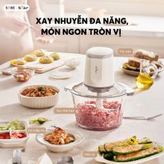 Máy Xay Thịt Bear 1.8L CH-5H03P36 - Động Cơ 300W, Xay Nhanh Chỉ Trong 6 Giây, An Toàn & Tiện Lợi Cho Gia Đình 3-5 Người