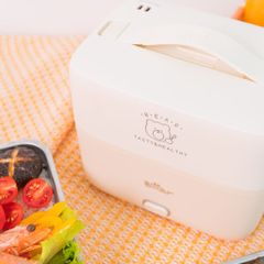 Hộp Cơm Điện Bear 1.2L LB-4H12C - Dụng Cụ Nấu Ăn Tiện Lợi Giữ Nóng Với Thiết Kế Gọn Nhẹ 2 Tầng Rời, An Toàn Thực Phẩm, Dễ Vệ Sinh