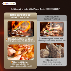 Nồi Chiên Không Dầu Bear AF-4H15J - Thiết Kế Kim Loại Bền Đẹp, Nấu Nướng Thoải Mái, Thực Phẩm An Toàn Không Mỡ
