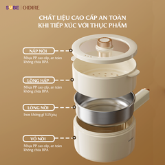 Nồi Lẩu Điện Oidire ODI06A 1.8L - Nấu Đa Năng An Toàn, Giữ Trọn Dinh Dưỡng Cho Gia Đình
