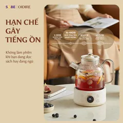 Máy Pha Trà Oidire ODI05A 1L - Thiết Bị Đun Nước Nhanh Chóng Với 8 Chức Năng Pha Trà, Nấu Chè, Hầm Thực Phẩm, Giữ Nhiệt Lên Đến 12 Giờ