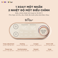 Máy Hâm Sữa Tiệt Trùng Bear WW-4H12M - Đun Nước Và Hâm Sữa An Toàn Cho Mẹ Và Bé - 9 Chức Năng Tiện Lợi