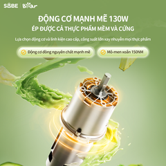 Máy Ép Trái Cây Bear SJ-4H01T - Ép Chậm Nguyên Quả, Giữ Dưỡng Chất Cao - Thiết Kế An Toàn, Dễ Dàng Vệ Sinh