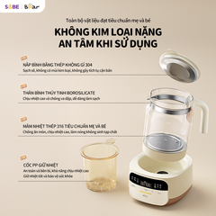 Máy Hâm Sữa Tiệt Trùng Bear WW-4H12W 1300mL - Siêu Nhanh, An Toàn, Giữ Ấm Lên Đến 72 Giờ, Dành Cho Mẹ Và Bé