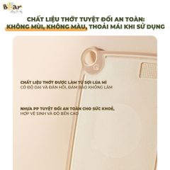 Thớt Bear Cao Cấp Kháng Khuẩn - An Toàn, Thông Minh, Hai Mặt Chế Biến Thực Phẩm - Dụng Cụ Bếp Thời Trang CX-E0023 (Size S)
