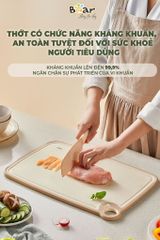 Thớt Bear Cao Cấp Kháng Khuẩn - An Toàn, Thông Minh, Hai Mặt Chế Biến Thực Phẩm - Dụng Cụ Bếp Thời Trang CX-E0023 (Size S)