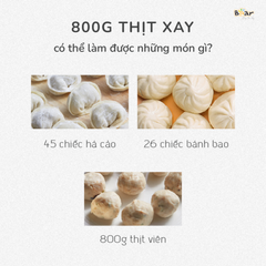 Máy Xay Thịt Bear 2L SB-MA02L - Cối Thủy Tinh Đa Năng, Động Cơ 300W, Lưỡi Dao Bằng Thép Không Gỉ, Dễ Dàng Vệ Sinh, Hiện Đại