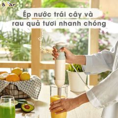 Máy Xay Đa Năng BEAR JBQ-B50E1 - Xay Ăn Dặm, Cháo, Tỏi Ớt, Đánh Trứng, Inox 304, Công Suất 500W, Tiện Lợi, Tháo Rời Dễ Vệ Sinh