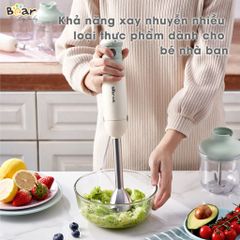 Máy Xay Đa Năng BEAR JBQ-B50E1 - Xay Ăn Dặm, Cháo, Tỏi Ớt, Đánh Trứng, Inox 304, Công Suất 500W, Tiện Lợi, Tháo Rời Dễ Vệ Sinh