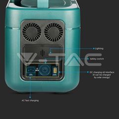 Trạm Sạc Di Động V-TAC VT-1001 - Công Suất 1200W, Dung Lượng 1050Wh, Sạc Nhanh USB-C 65W, Hỗ Trợ Năng Lượng Mặt Trời
