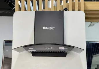 Máy hút mùi Hubscher RHC-2263.PC 3 tốc độ, công suất 1200m3/h, thiết kế kính cong, lưới lọc inox dễ vệ sinh - Thiết bị nhà bếp tiện dụng