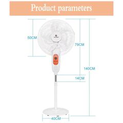 Quạt Cây Tích Điện 18 Inch Easy Power EP-3618 - Sạc Điện 220v và Năng Lượng Mặt Trời, Bảo Hành 6 Tháng