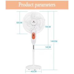 Quạt Cây Tích Điện 16 Inch Easy Power EP-3616 - Quạt Sạc Pin Đa Năng, Hàng Chính Hãng, Sử Dụng Với Năng Lượng Mặt Trời