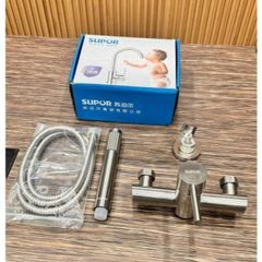 Bộ Vòi Sen Tắm Supor 252903-02-LS - Inox 304 Cao Cấp, Điều Chỉnh Nhiệt Độ, Công Nghệ Chống Bám Cặn, Phụ Kiện Lắp Đặt Đầy Đủ