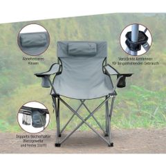 Ghế Xếp Dã Ngoại Atacama Đức - Chống Nước, Gấp Gọn Tiện Dụng, Ngồi Picnic, Câu Cá, Cắm Trại, Khung Thép Bền Bỉ