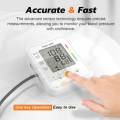 Máy Đo Huyết Áp Điện Tử Angel Wish - Tự Động, Màn Hình LCD Lớn, Giọng Nói Hướng Dẫn, Bảo Hành 12 Tháng, Thiết Kế Thông Minh Cho Gia Đình
