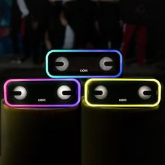 Loa Bluetooth DOSS BT-20 Chống Nước 24W với Đèn RGB Đa Màu Sắc - Âm Thanh Chất Lượng Cao và Thời Gian Chơi 15 Giờ
