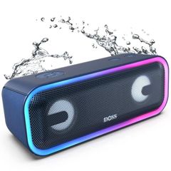 Loa Bluetooth DOSS BT-20 Chống Nước 24W với Đèn RGB Đa Màu Sắc - Âm Thanh Chất Lượng Cao và Thời Gian Chơi 15 Giờ