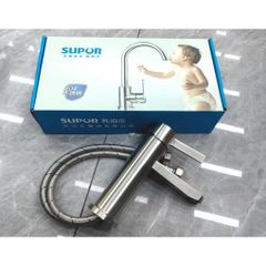 Vòi chậu rửa mặt nóng lạnh cao cấp SUPOR 212204-01LS, chất liệu inox 304 chống gỉ, bảo vệ sức khỏe, tiết kiệm nước, tuổi thọ cao