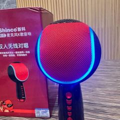 Micro Karaoke Bluetooth Shinco D32 - Micro Kiêm Loa, Hiệu Ứng LED RGB, Kết Nối Nhanh, Âm Thanh Chất Lượng Cao, Quà Tặng Tuyệt Vời