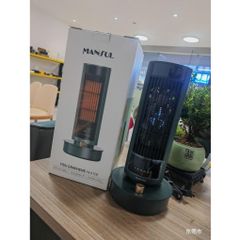 Quạt Sưởi Gốm MANSUL FAN HEATER - 2 Chế Độ Nóng Lạnh, Điều Khiển Từ Xa, Thiết Kế Sang Trọng, An Toàn, Giải Thưởng K Design 2022