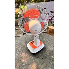 Quạt Bàn Tích Điện EASY POWER EP-3212A 12 Inch - Chạy Điện 220V, Tích Hợp Đèn LED và Cổng Sạc Điện Thoại