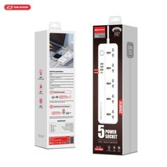 Ổ Điện Đa Năng Drapow SK29 - 5 Ổ Cắm 220V, 1 Cổng Sạc Nhanh PD 20W & 3 Cổng USB-A, An Toàn Cho Gia Đình, Thiết Kế Hiện Đại