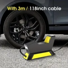 Máy Bơm Lốp Xe Hơi CARSUN 150PSI - Bơm Điện Ô Tô 100W Có Đèn LED, Tự Động Tắt, Cáp 3m - Thiết Bị Đa Năng Dành Cho Mọi Chuyến Đi