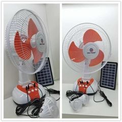 Quạt Bàn Tích Điện 12 Inch EP-2112A - Chạy Điện 220V, Sạc Năng Lượng Mặt Trời, Đèn LED, Cổng Sạc Điện Thoại, Đầy Đủ Tính Năng