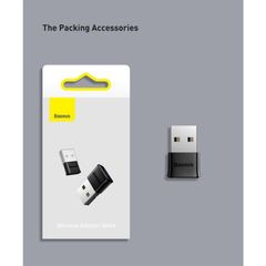 USB Bluetooth Receiver Baseus BA04 - Kết Nối Không Dây Tốc Độ Cao CSR 5.0, Khoảng Cách 20m, Tương Thích Nhiều Thiết Bị