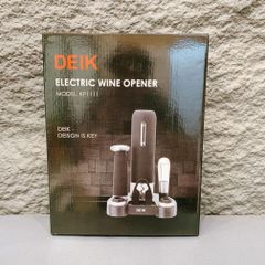 Bộ Khui Rượu Điện Tử DEIK KP1111 - Khui Chai Tự Động Sang Trọng, Tiện Lợi, Với Phụ Kiện Đầy Đủ Cho Người Yêu Rượu